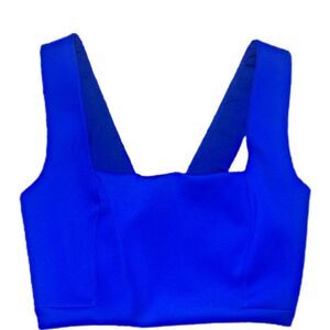 Small Cobalt Royal Blue Marciano Royal Blue Cut Out Crop Top